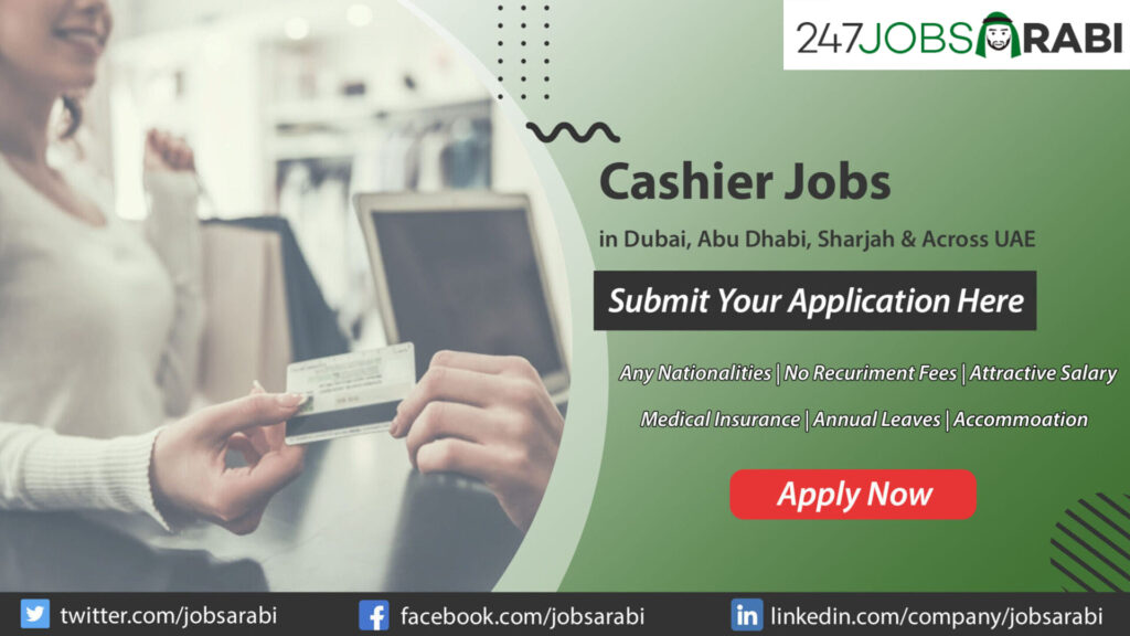 Cashier Jobs in Dubai