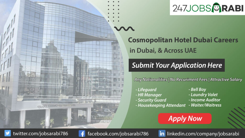 Cosmopolitan Hotel Dubai Careers