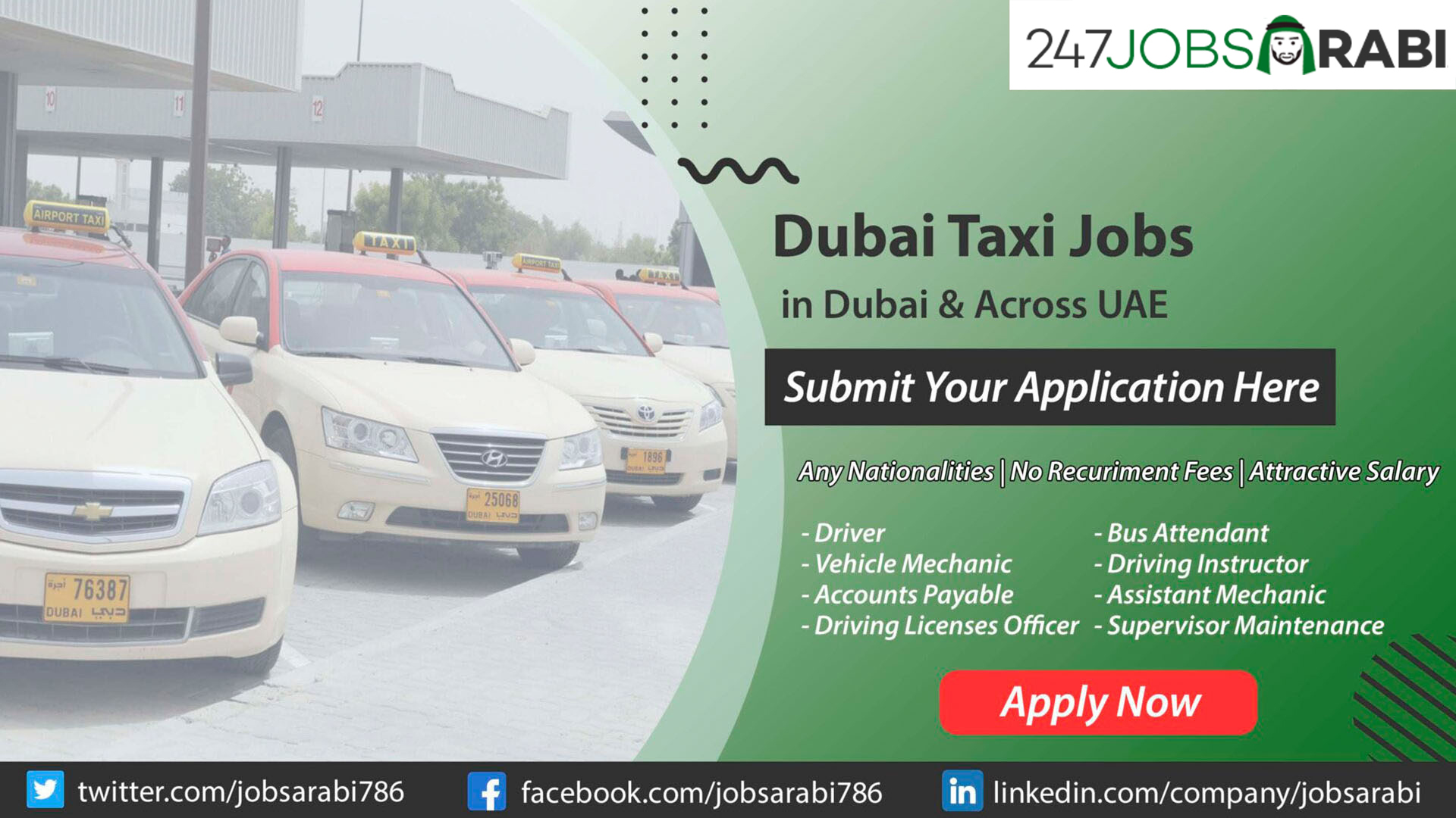 Dubai Taxi Jobs